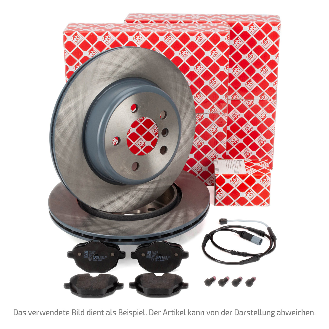 FEBI Bremsscheiben + Bremsbeläge + Sensor TOYOTA Supra MK5 (DB_) 2.0 3.0 GR hinten