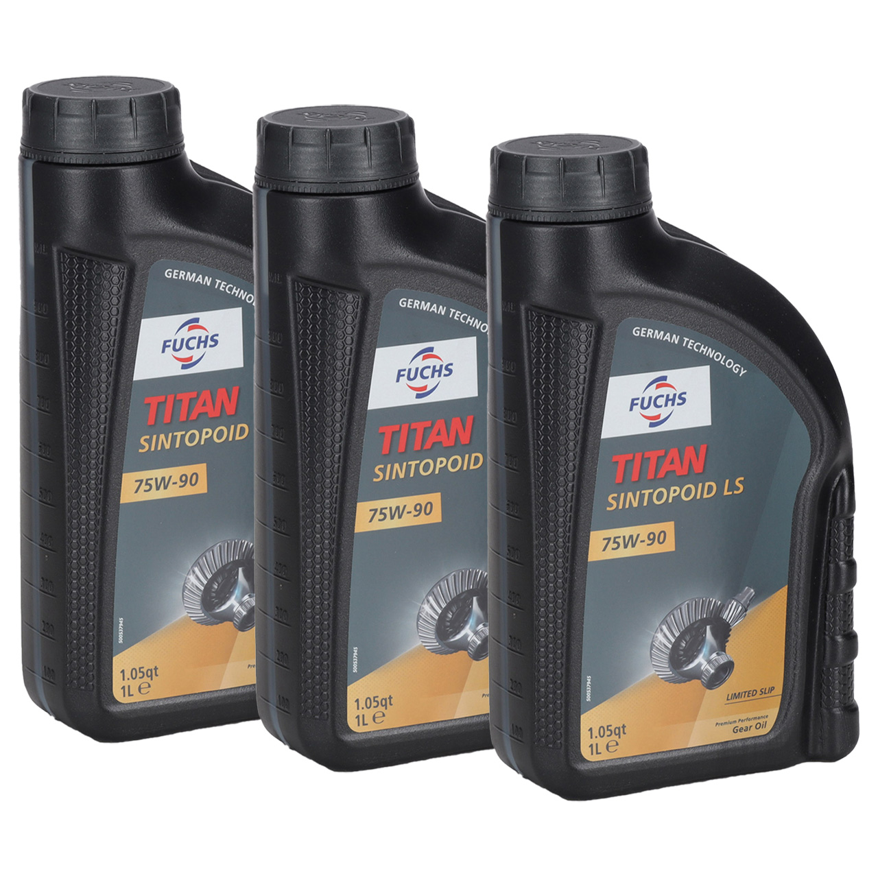 3L 3 Liter FUCHS TITAN SINTOPOID LS 75W-90 Getriebeöl Achsgetriebeöl API GL-4 GL-5