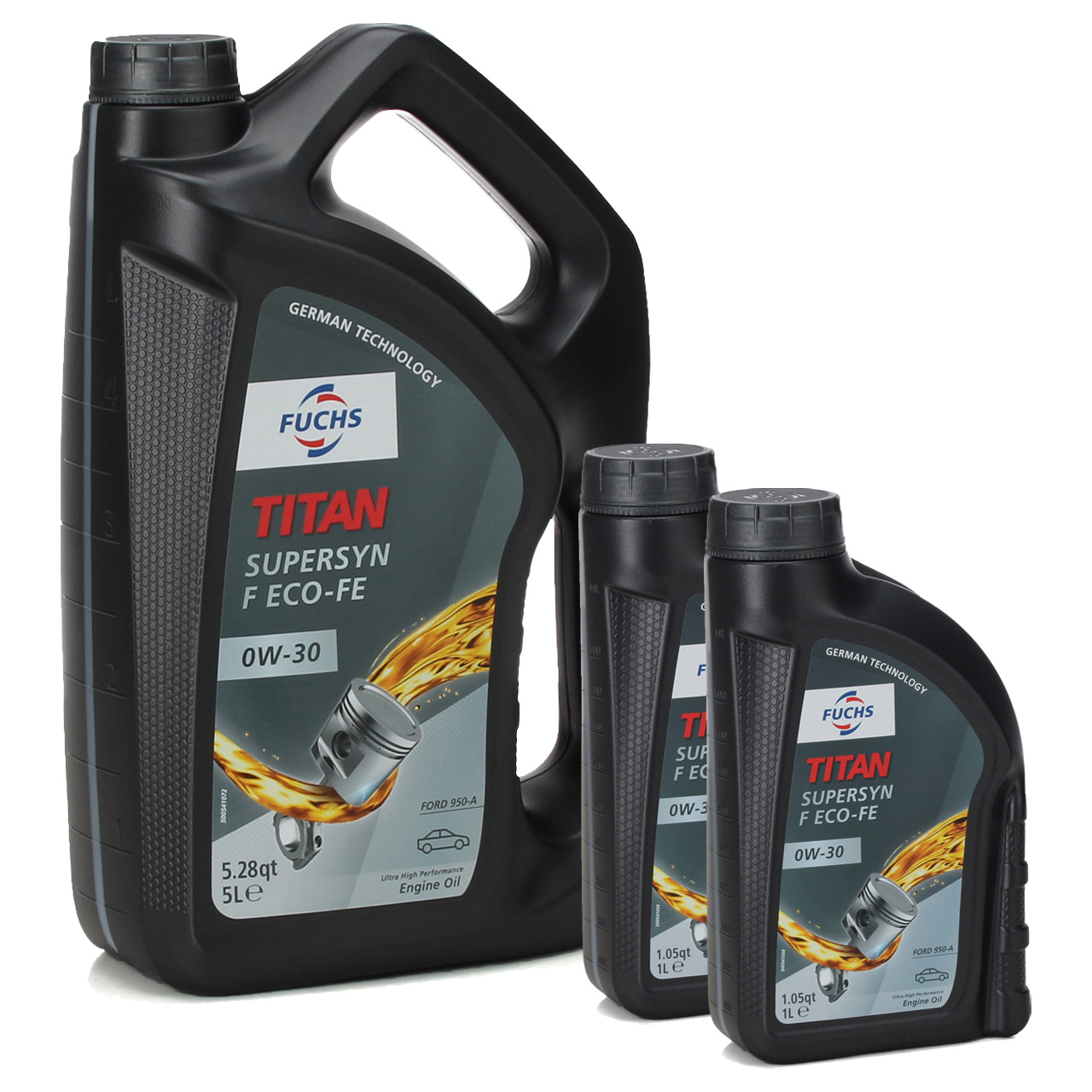 7L 7 Liter FUCHS TITAN SUPERSYN F ECO-FE 0W-30 0W30 Motoröl Öl FORD WSS-M2C950-A