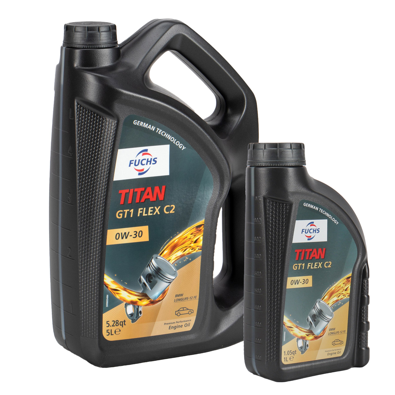 6L 6 Liter FUCHS TITAN GT1 FLEX C2 0W-30 Motoröl FORD WSS-M2C950-A BMW LL-12 MB 229.61