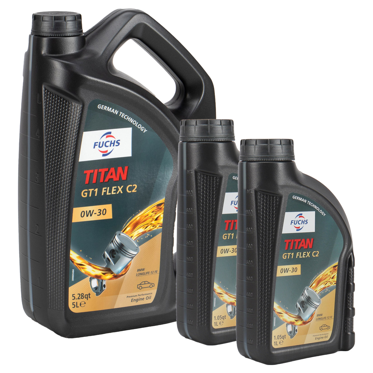 7L 7 Liter FUCHS TITAN GT1 FLEX C2 0W-30 Motoröl FORD WSS-M2C950-A BMW LL-12 MB 229.61