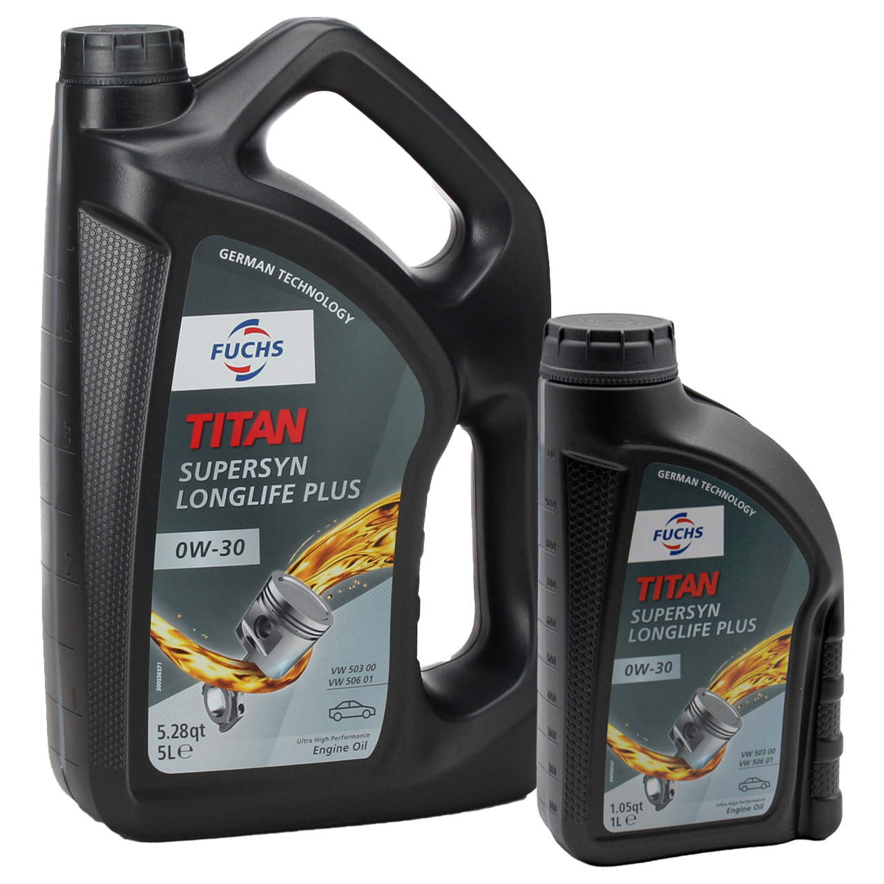 6L 6 Liter FUCHS TITAN SUPERSYN LONGLIFE PLUS 0W-30 Motoröl VW 503.00 506.00/01