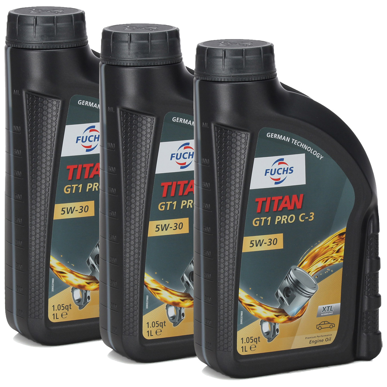 3L 3 Liter FUCHS MOTORÖL TITAN GT1 Pro C-3 5W30 BMW LL04 VW 504/507.00 MB 229.51