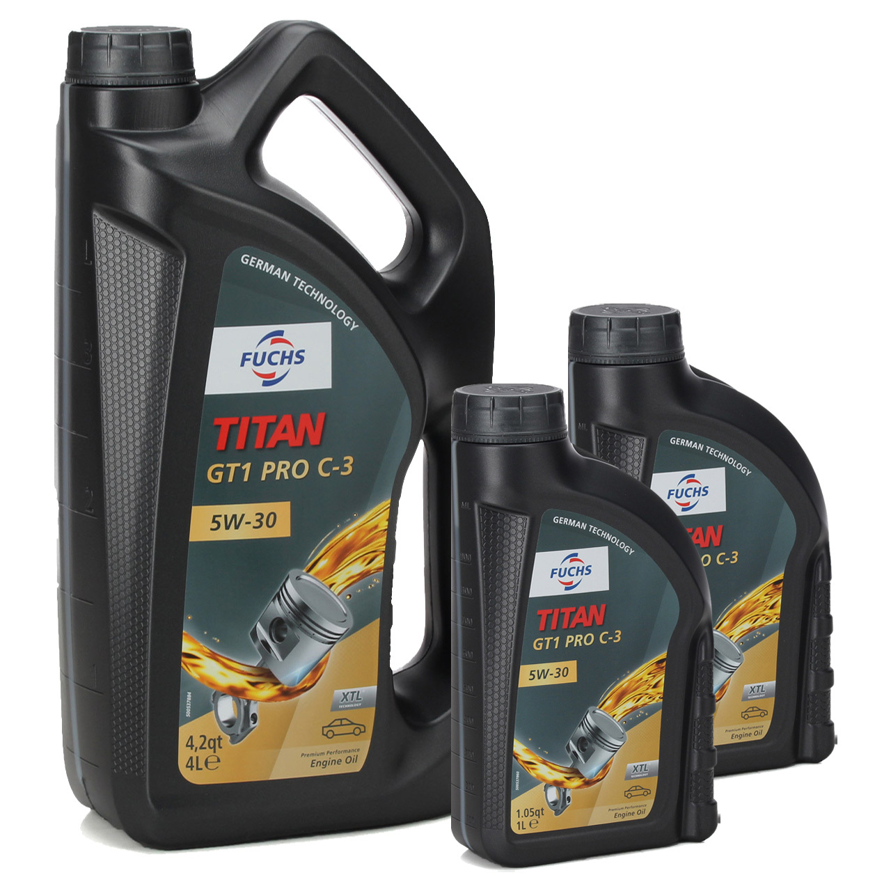 6L 6 Liter FUCHS MOTORÖL TITAN GT1 Pro C-3 5W30 BMW LL04 VW 504/507.00 MB 229.51