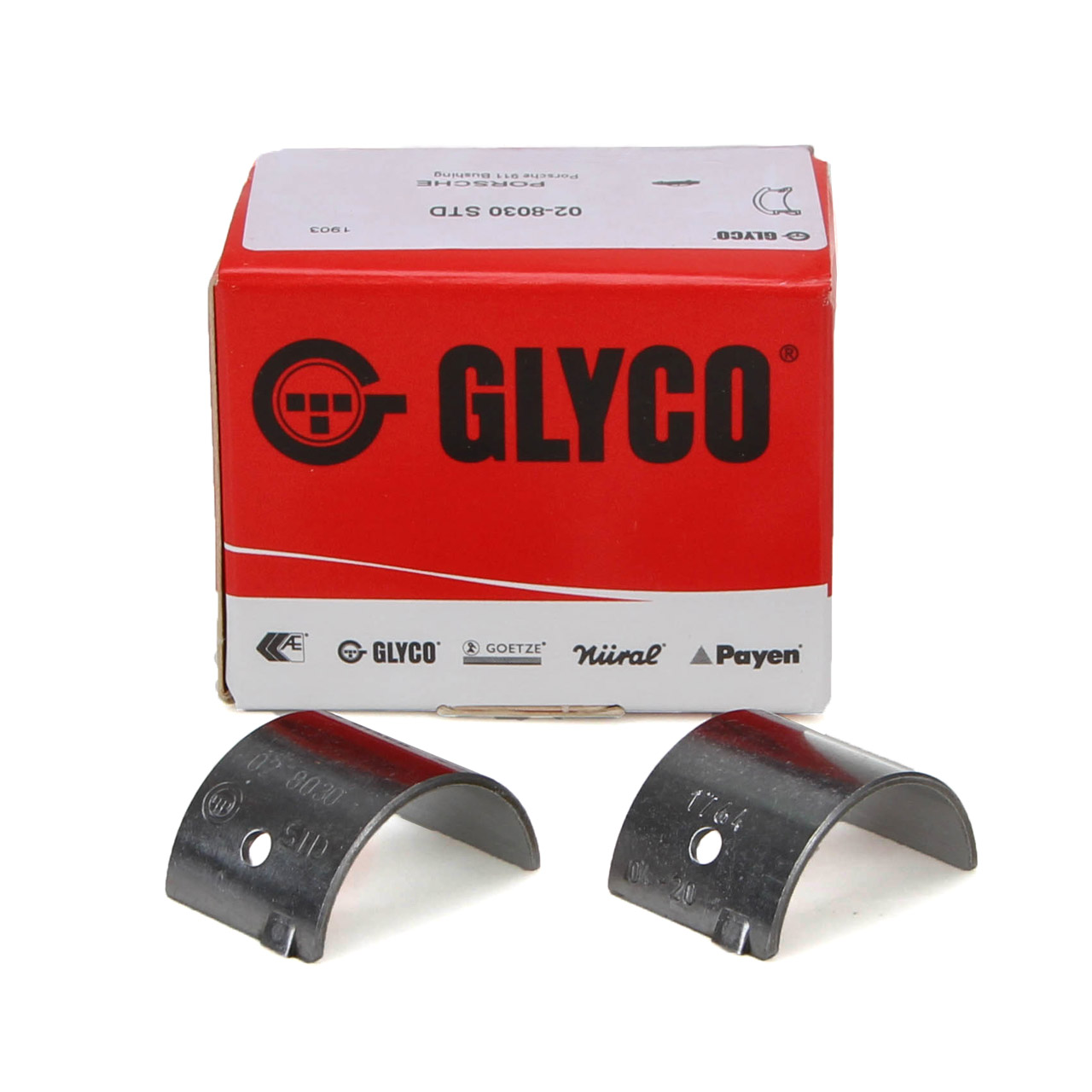 2x GLYCO Lagerschale Gleitlager Zwischenwelle PORSCHE 993 996 997 99610143570