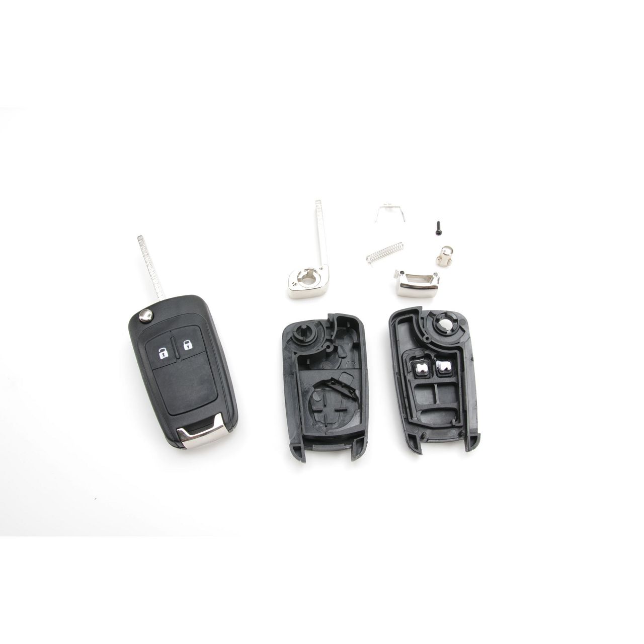 Autoschlüssel Gehäuse mit 3 Tasten Fernbedienung Kompatibel mit Mercedes  Benz Smart Schlüsselgehäuse Auto Schlüssel Funkschlüssel Ersatz