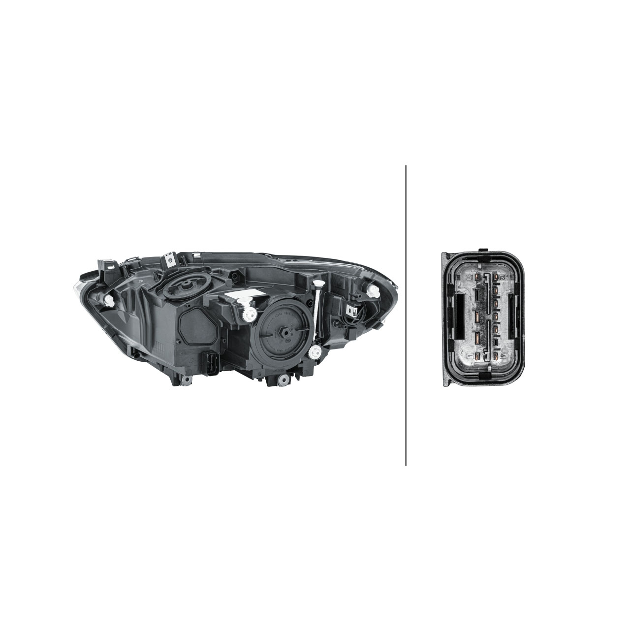 HELLA HALOGEN Scheinwerfer + Leuchtmittel BMW 1er F20 F21 ab 03.2015 rechts 63117358392