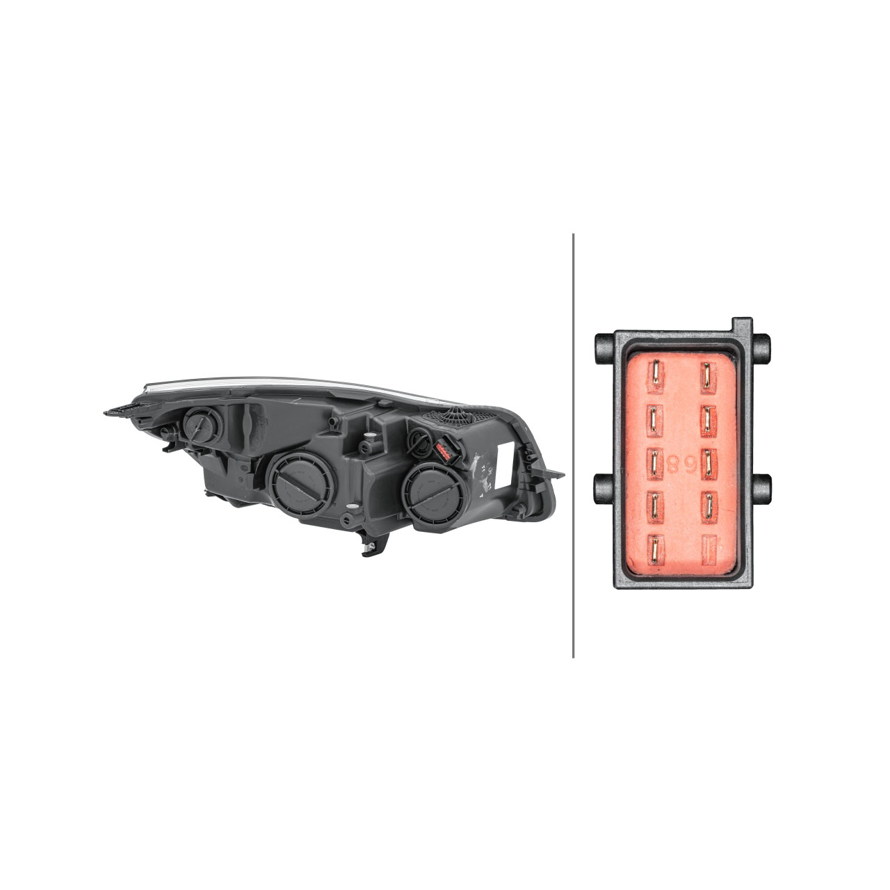 HELLA 1EJ009630311 HALOGEN Scheinwerfer + Leuchtmittel OPEL Insignia A bis 07.2013 links