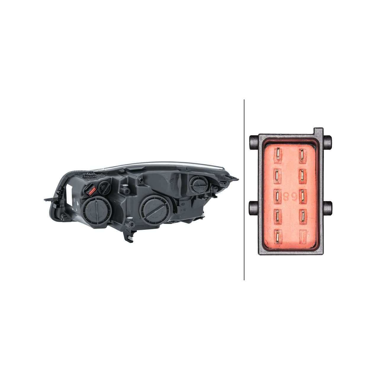 HELLA 1EJ009630321 HALOGEN Scheinwerfer + Leuchtmittel OPEL Insignia A bis 07.2013 rechts