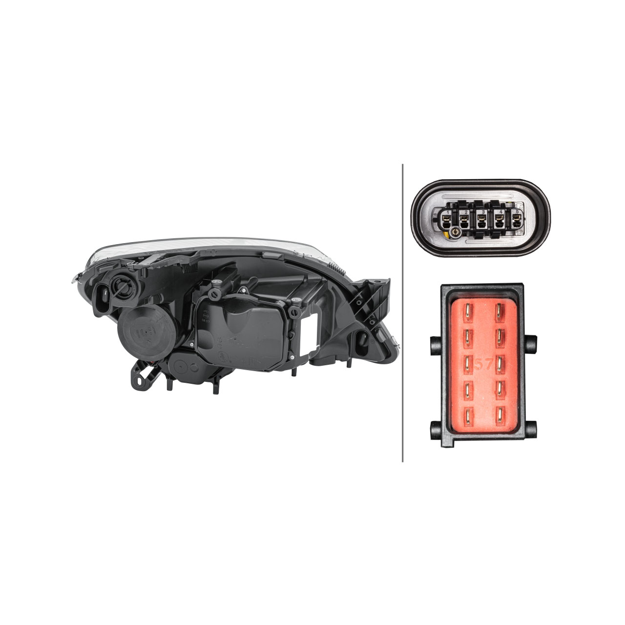 HELLA 1EL008700311 BI-XENON Scheinwerfer OPEL Astra H links 1216565 / 93190388