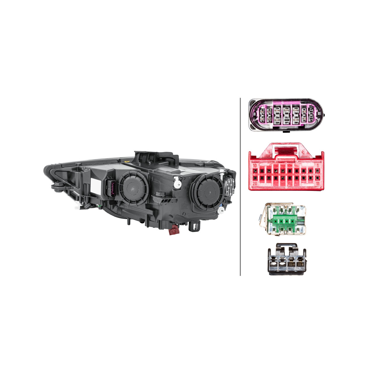 HELLA 1EL010740581 BI-XENON / LED Scheinwerfer AUDI A3 S3 RS3 (8V) bis 05.2016 rechts