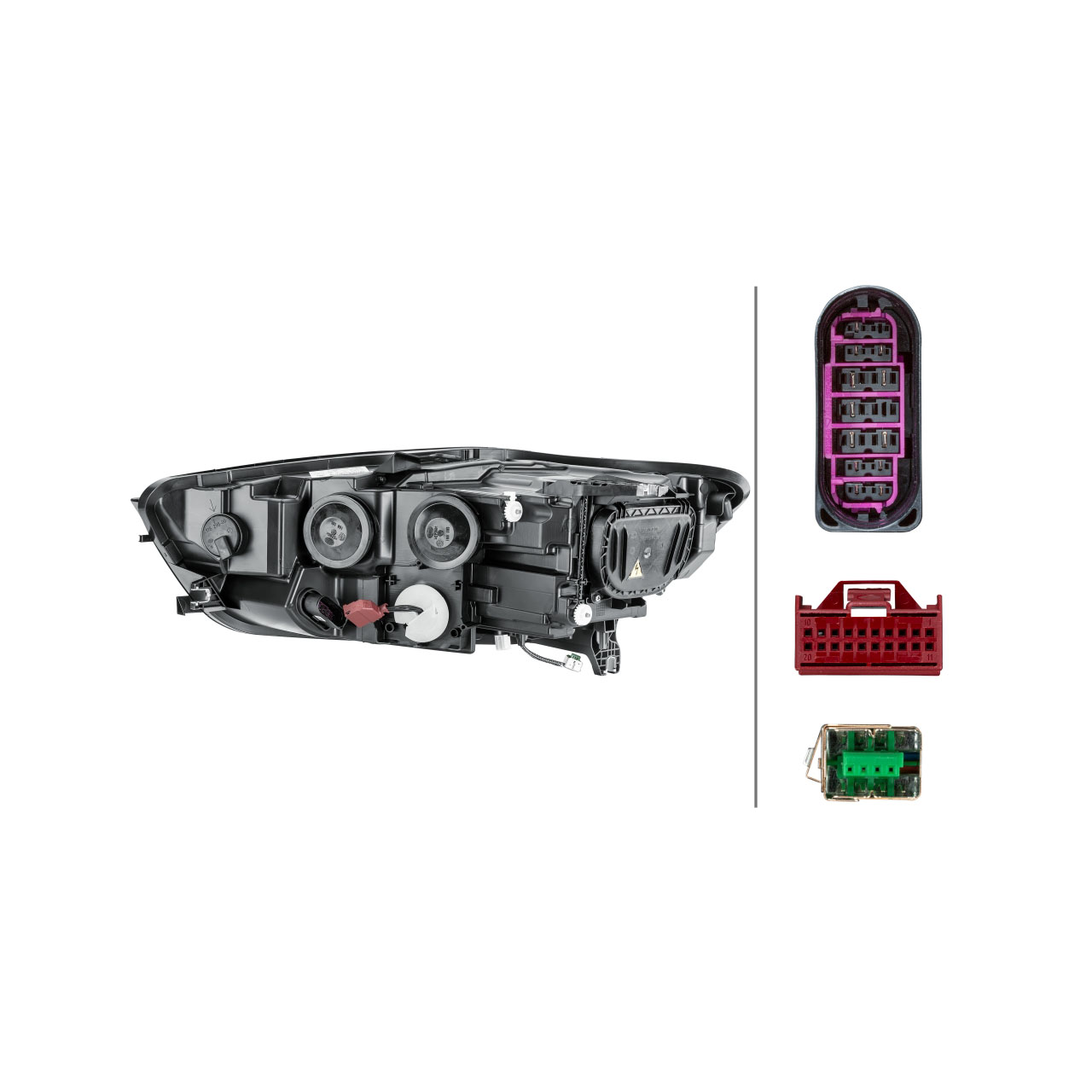 HELLA 1EL011150361 BI-XENON / LED Scheinwerfer AUDI A6 S6 RS6 (4G C7) bis 09.2014 rechts