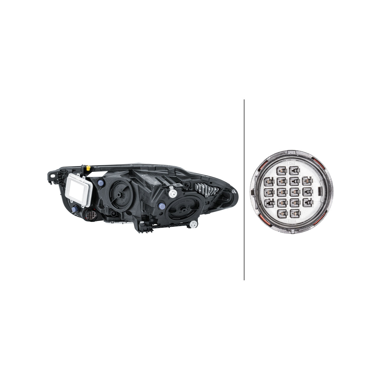 HELLA BI-XENON / LED Scheinwerfer JAGUAR XE (X760) bis 04.2019 rechts GX7313W029ED