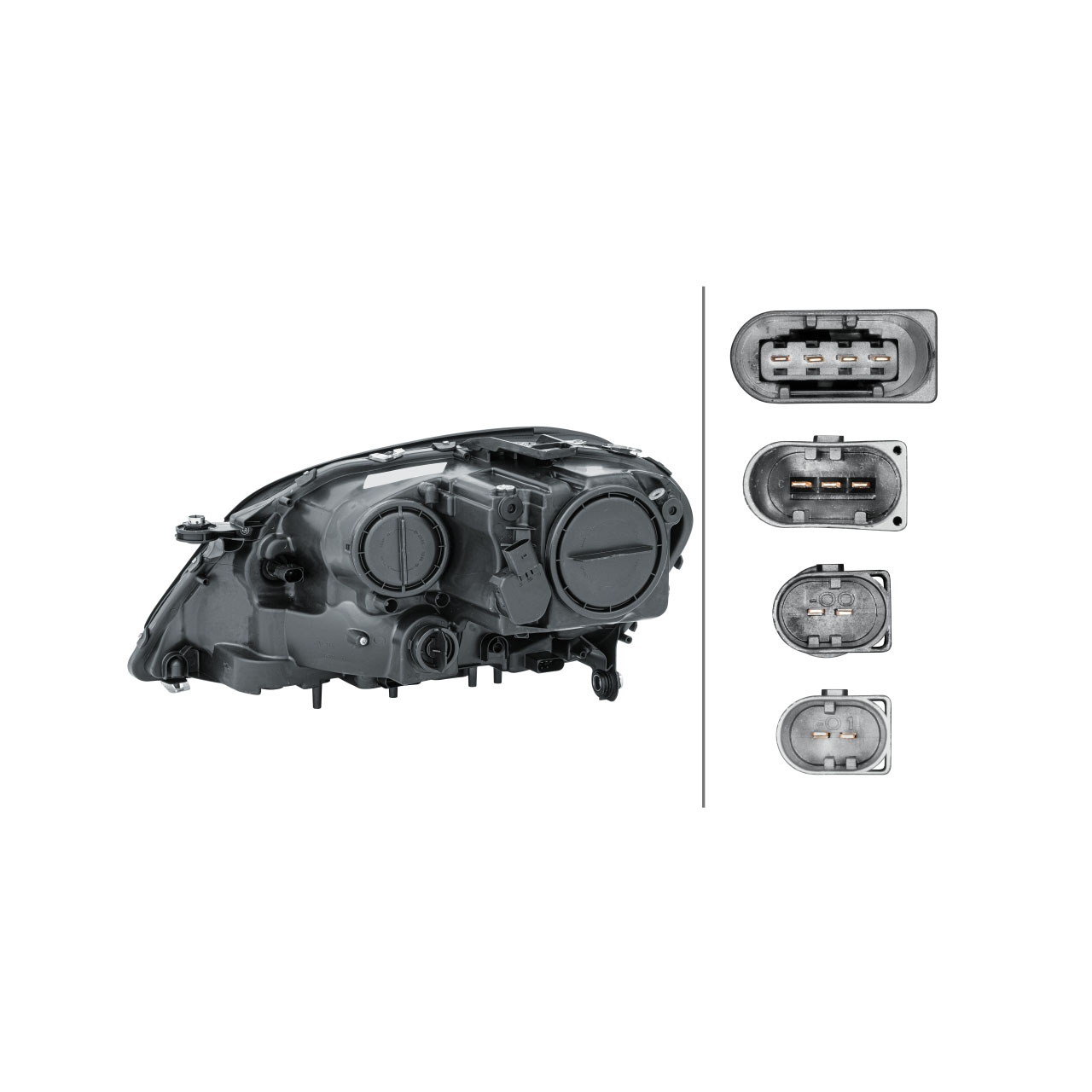 HELLA 1EL263036021 HALOGEN H7/H7 Scheinwerfer MERCEDES M-Klasse W164 bis 07.2008 rechts