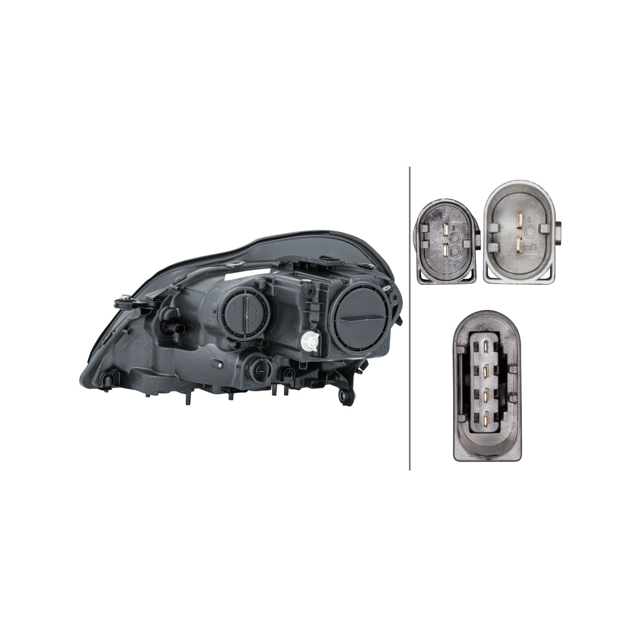 HELLA 1EL263400021 HALOGEN Scheinwerfer + Leuchtmittel MERCEDES GL-Klasse X164 rechts