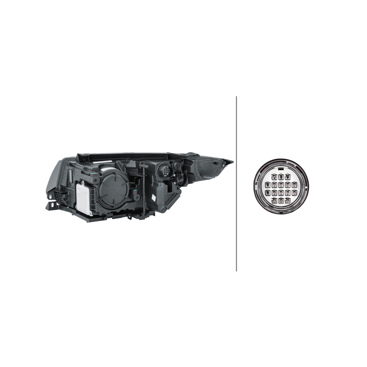 HELLA BI-XENON / LED Scheinwerfer LAND ROVER Range Rover Evoque (L538) rechts JR048056