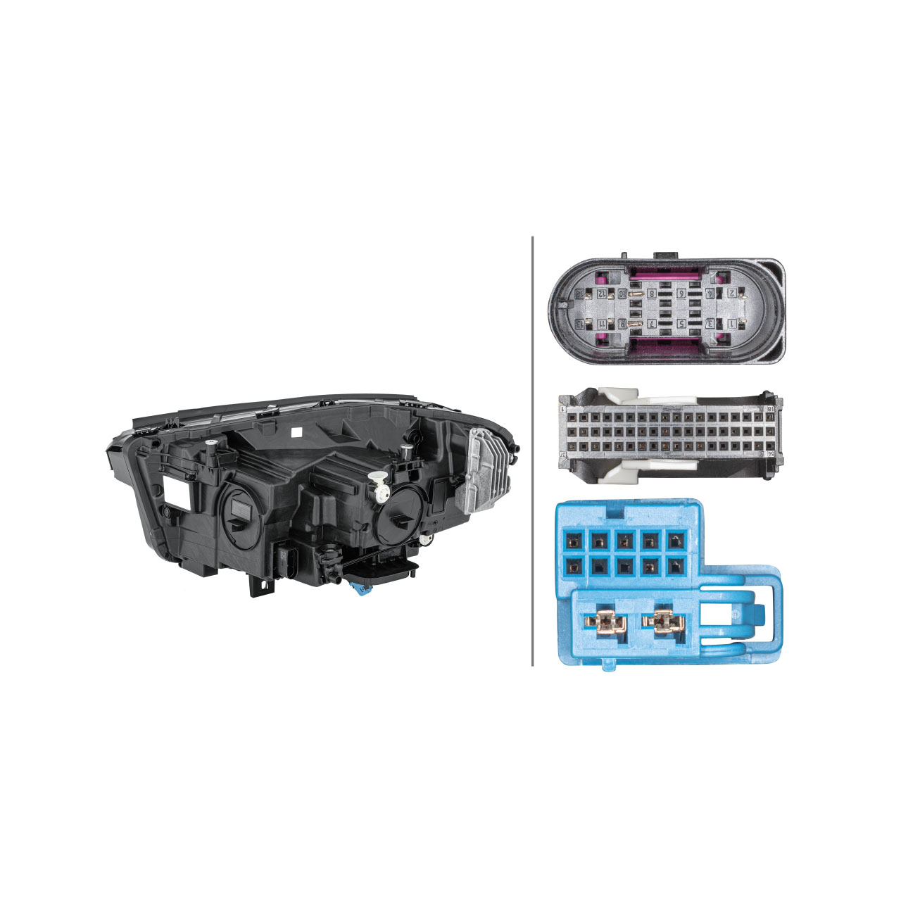 HELLA 1EX013074721 MULTIBEAM LED Scheinwerfer MERCEDES-BENZ GLA H247 rechts 2479068401