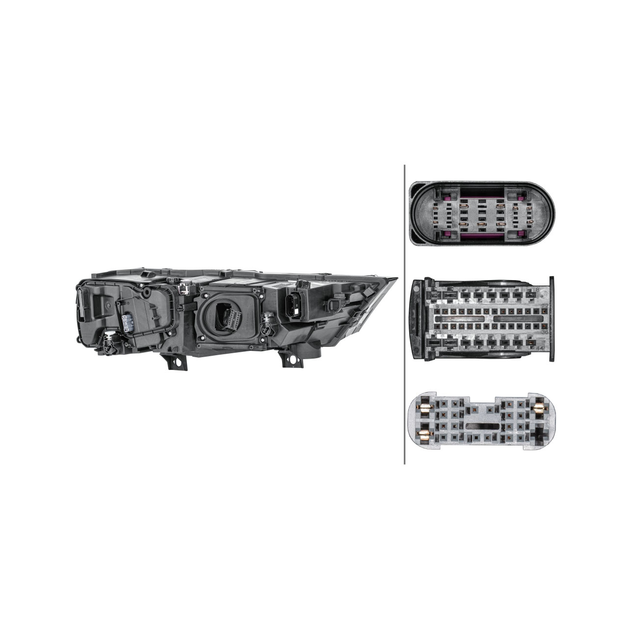 HELLA 1EX354841071 LED Scheinwerfer AUDI Q7 SQ7 (4M) bis 08.2019 links 4M0941773C