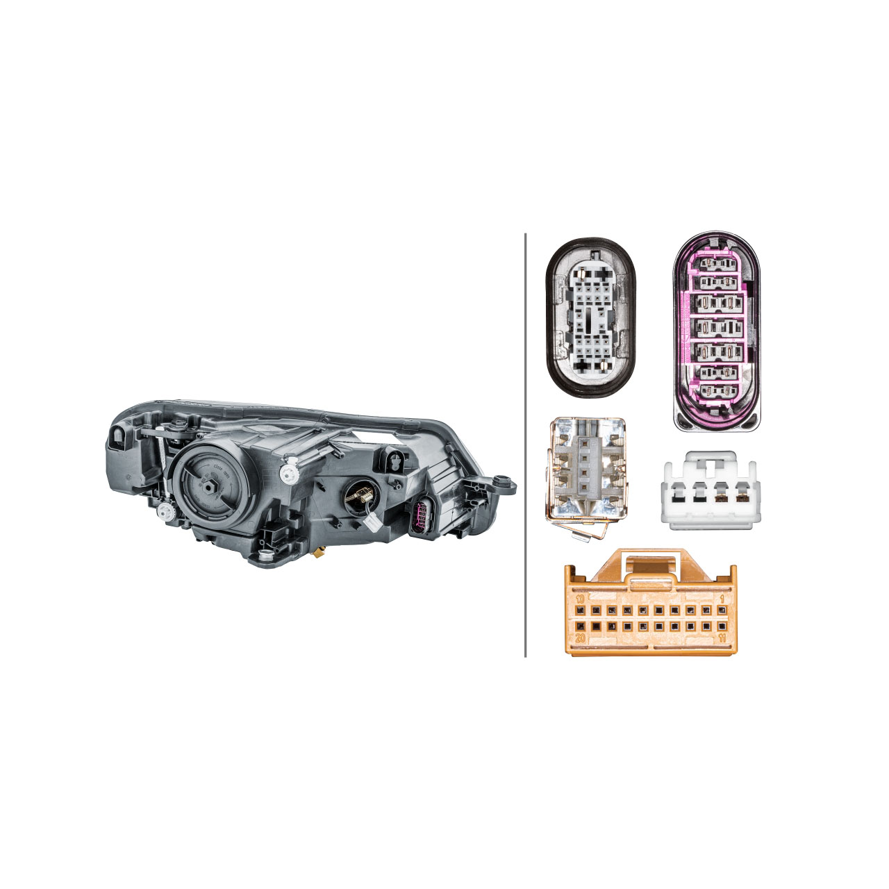 HELLA BI-XENON / LED Scheinwerfer SKODA Superb 3 (3V) bis 06.2019 links 3V1941017B