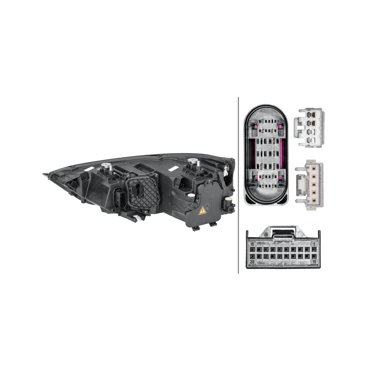 HELLA 1ZS354838101 BI-XENON / LED Scheinwerfer AUDI A1 (8X) ab 11.2014 rechts 8XA941044B