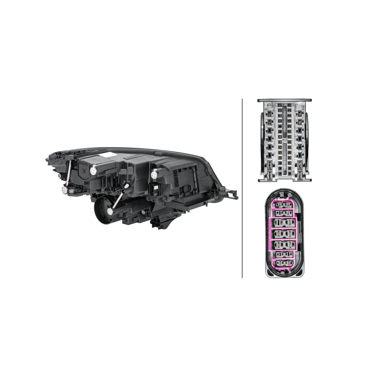 HELLA 1ZX012669391 LED Scheinwerfer SKODA Kodiaq NS7 NV7 NS6 bis 06.2021 links