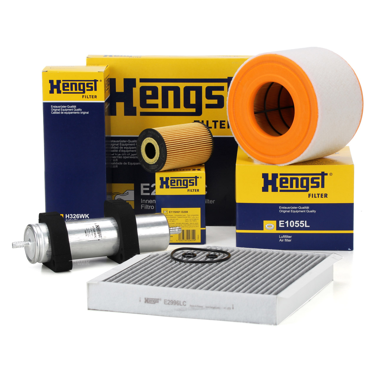 HENGST Filter-Set 4-tlg für AUDI A6 (4G C7) 2.0 TDI 136/163/177 PS bis 08.2014