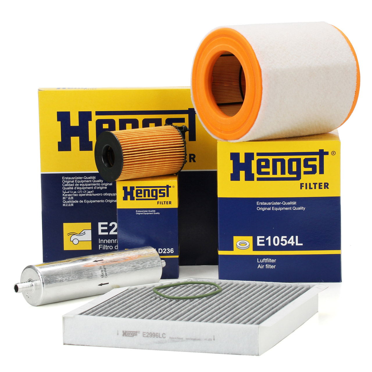 HENGST Filter-Set 4-tlg AUDI A6 (C7) A7 (4G) 3.0 TDI 204-313 PS ab 09.2014