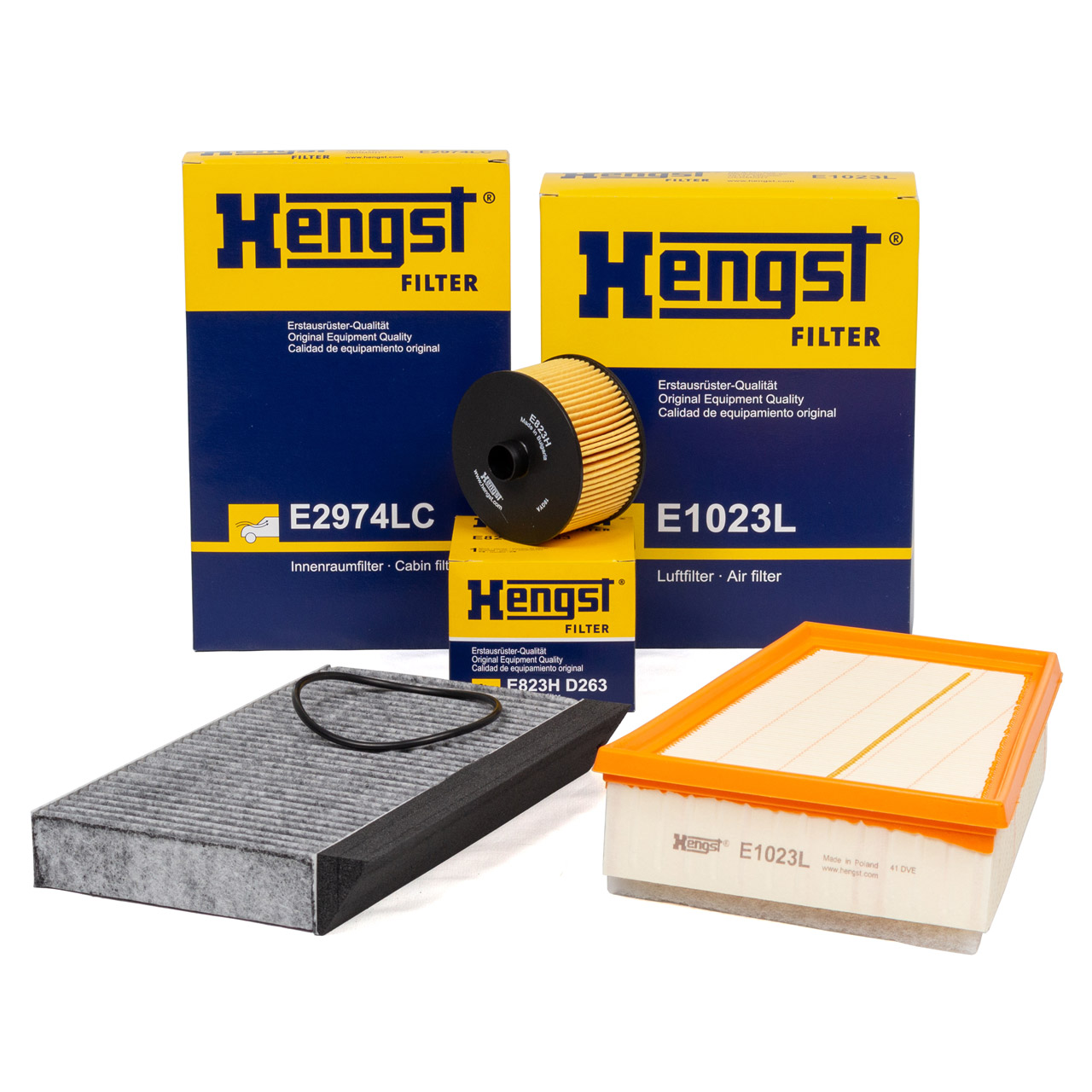 HENGST Filter-Set RENAULT Megane 3 / Megane CC 1.2 TCe 116/132 PS