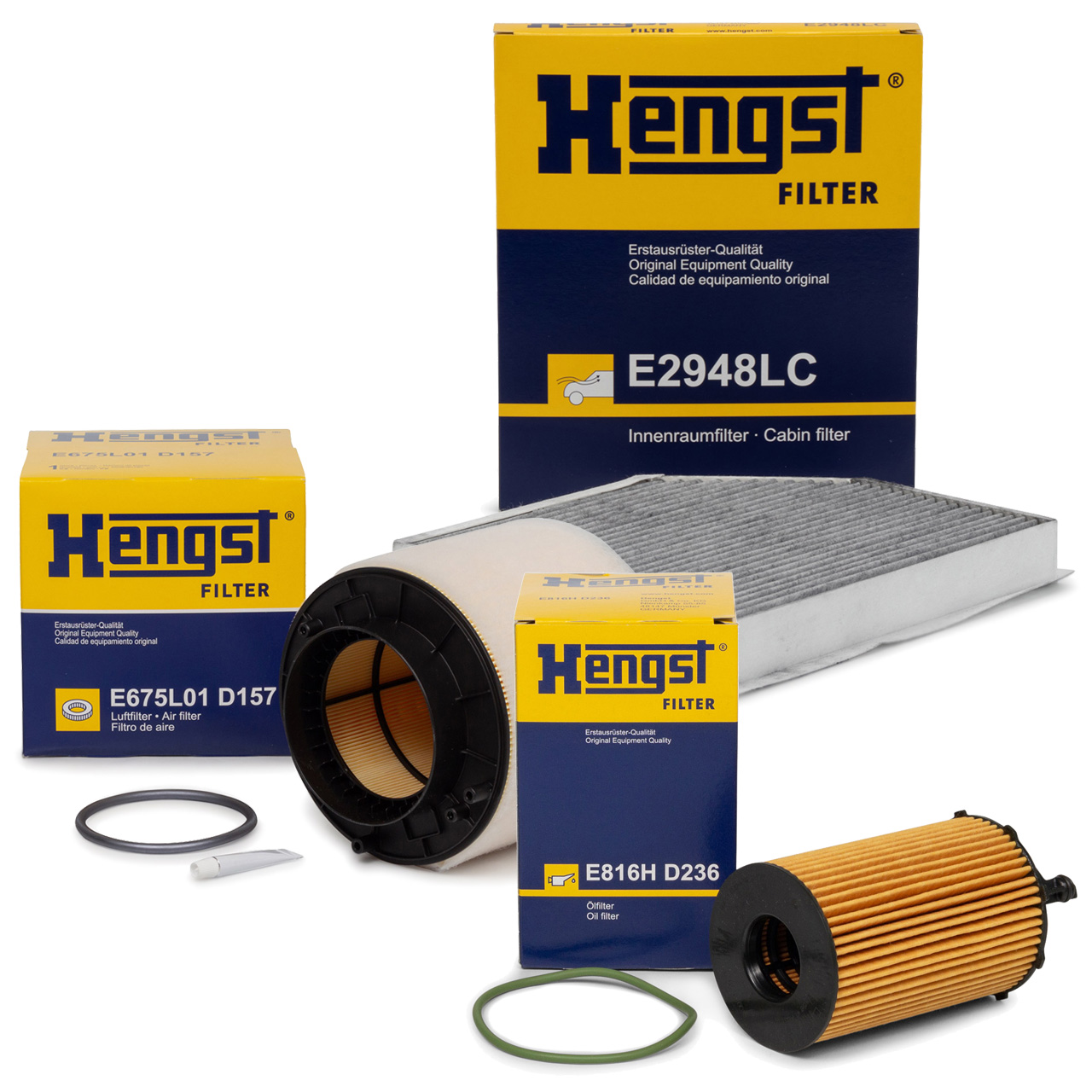 HENGST Filter-Set für AUDI A4 8K B8 A5 8T 8F Q5 8RB 3.0 TDI SQ5 204-340 PS