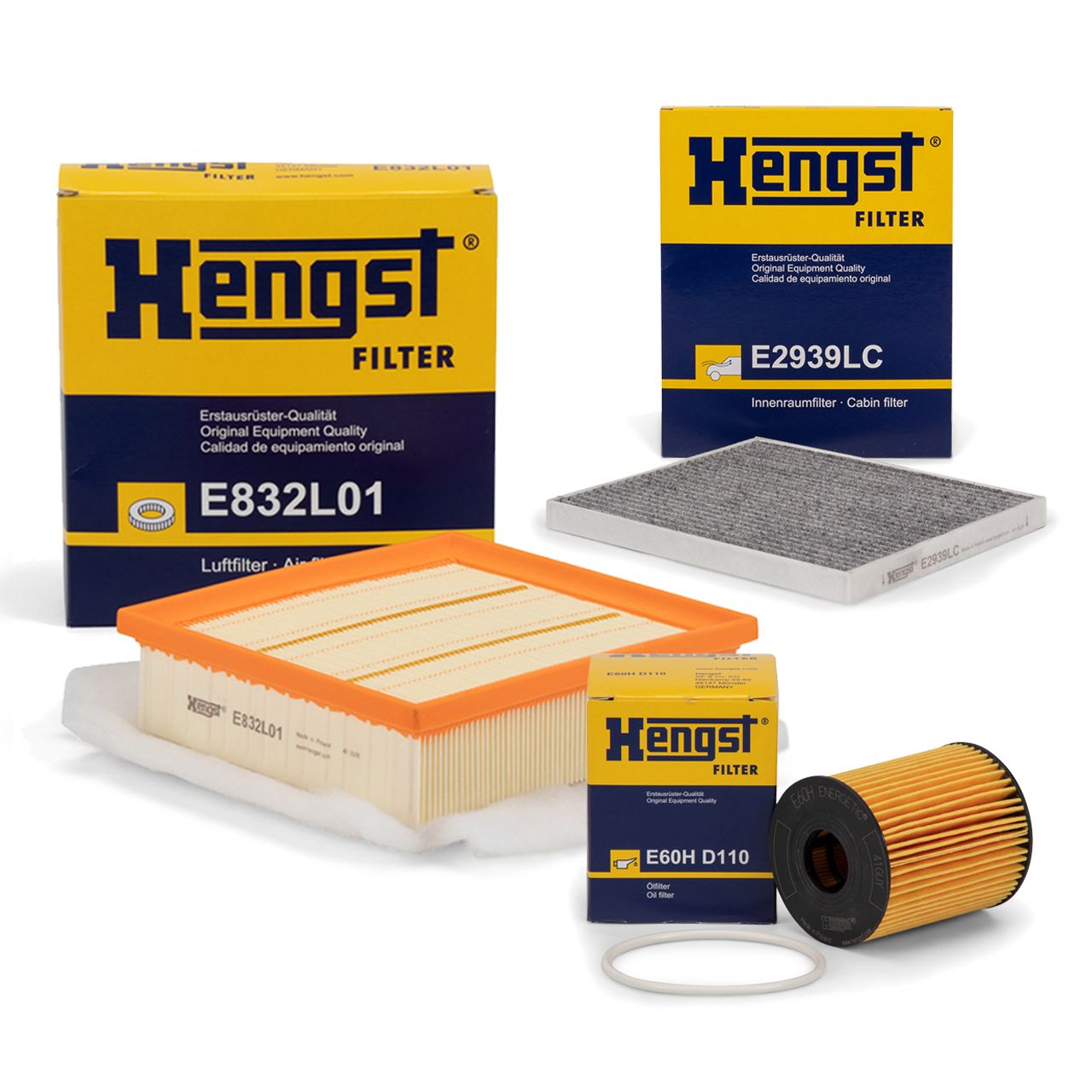 HENGST Filter-Set für OPEL CORSA D E 1.3 CDTI 75 / 90 / 95 PS PURFLUX-System
