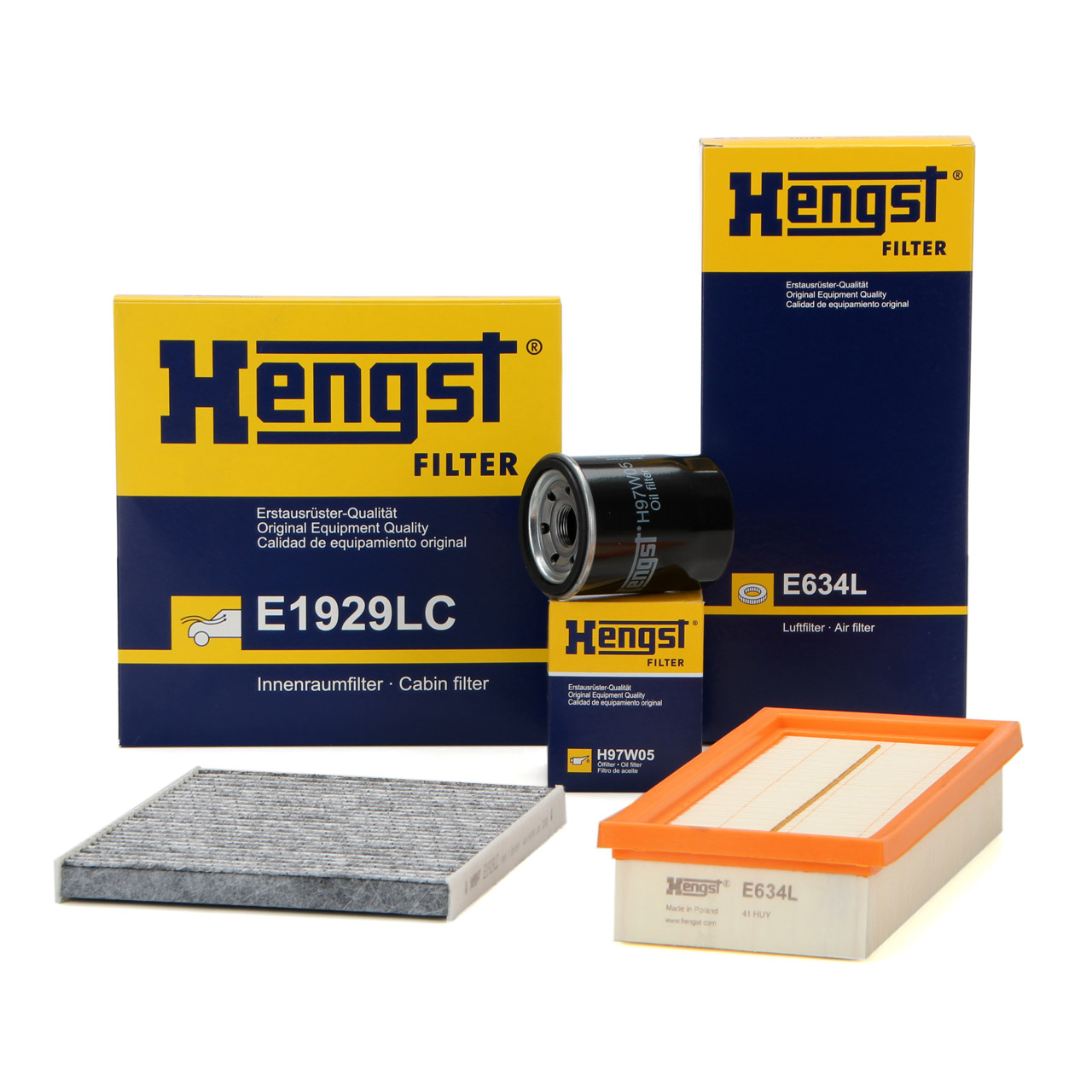 HENGST Filter-Set FIAT Panda / Classic (169_) 1.1 54 PS + 1.2 60/69 PS ab Motor-Nr. 1890666