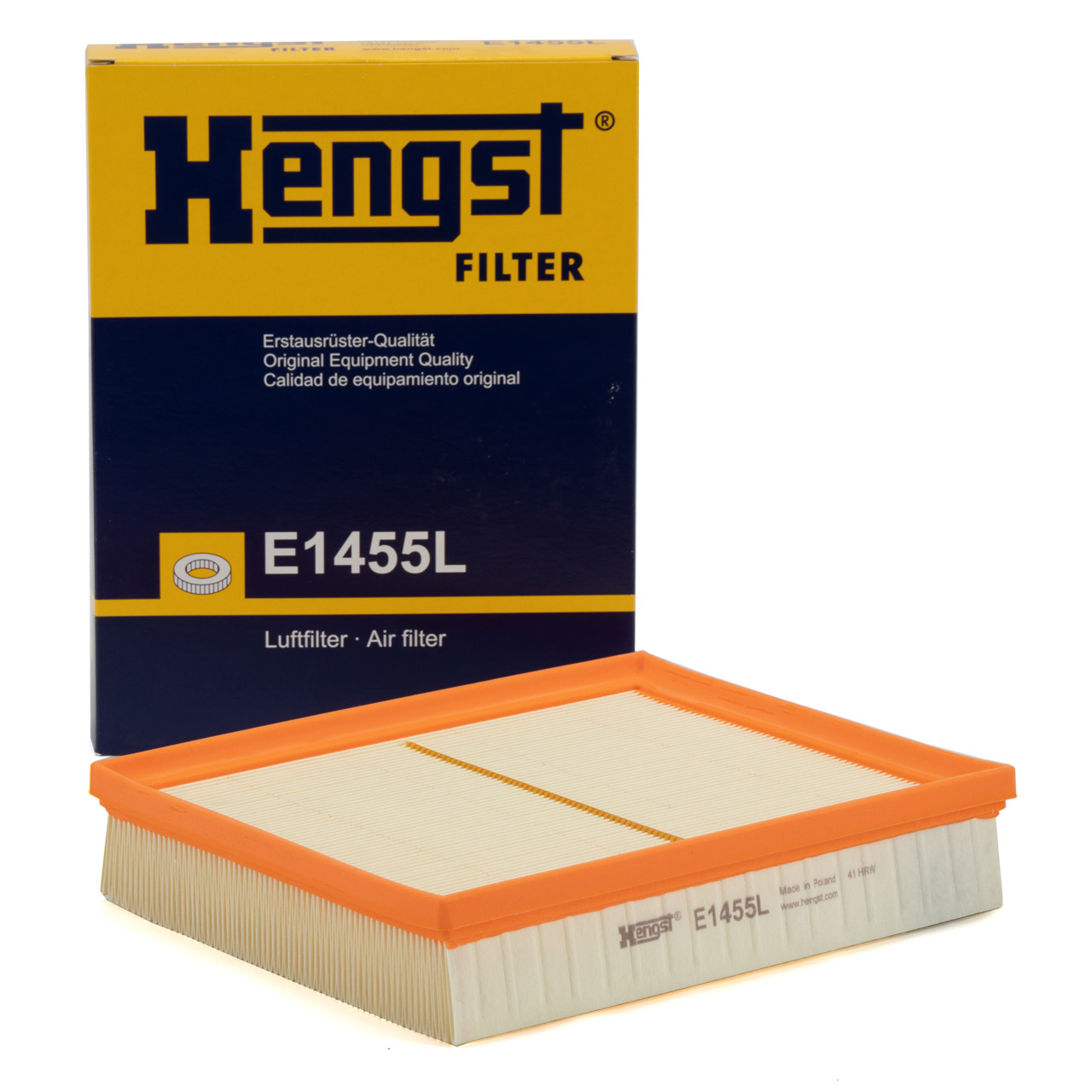 HENGST E1455L Luftfilter MERCEDES X-Klasse OM699 NISSAN Navara D231 2.3dCi