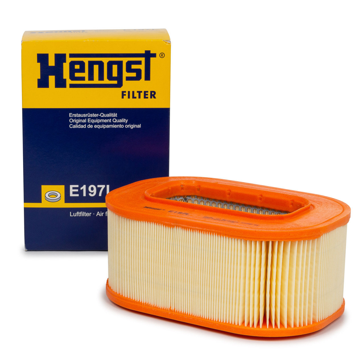 HENGST E197L Luftfilter für MERCEDES E-KLASSE W124 S124 E 300 Turbo-D 143/147 PS