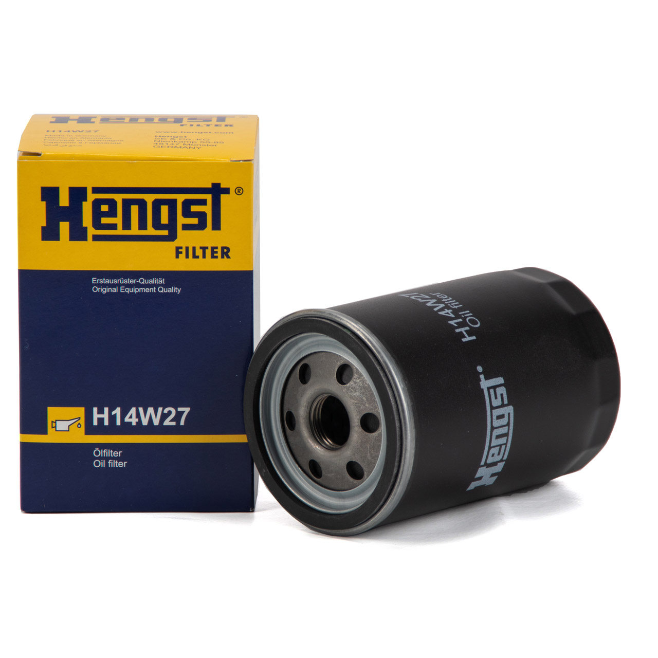 HENGST H14W27 Ölfilter für AUDI A3 A4 A6 SEAT SKODA VW Golf 3 4 5 6 Passat Polo