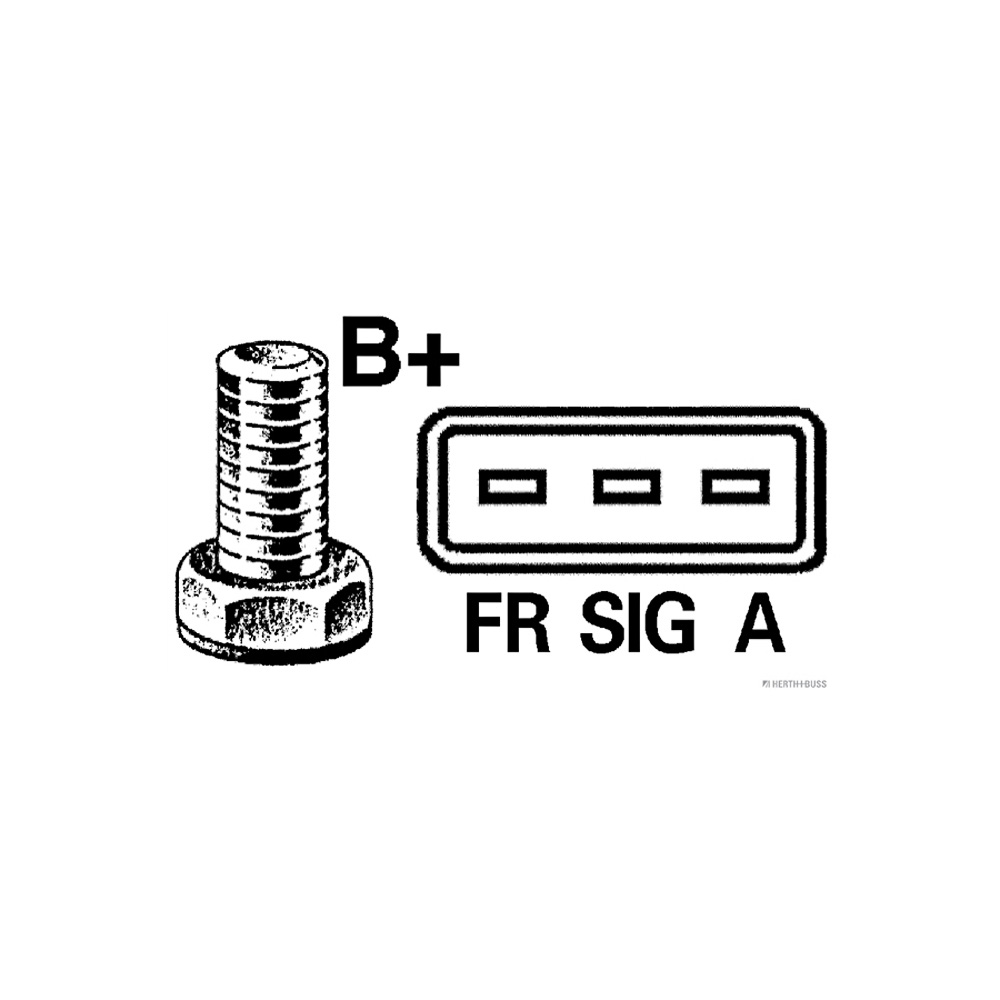 HERTH+BUSS ELPARTS Lichtmaschine 14V 105A FORD Focus C-Max / C-Max (DM2) Focus 2 1.8 TDCi