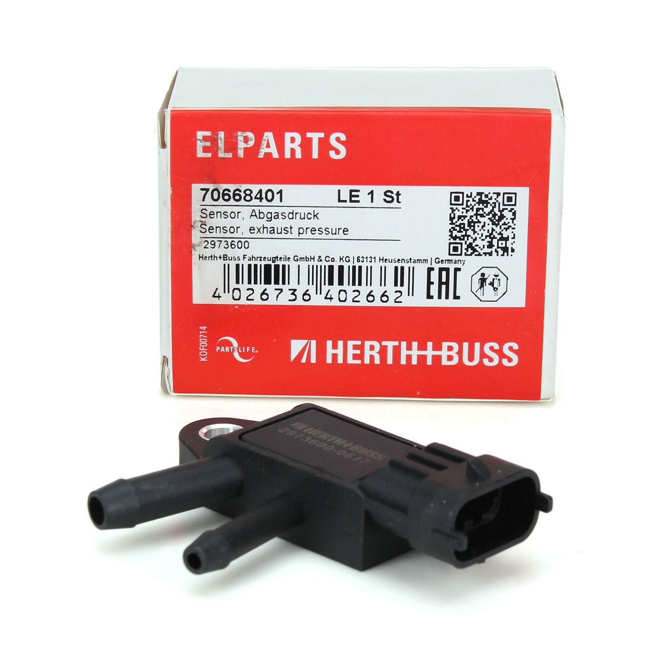 HERTH+BUSS ELPARTS Abgasdrucksensor 70668401 für ALFA ROMEO FIAT LANCIA OPEL