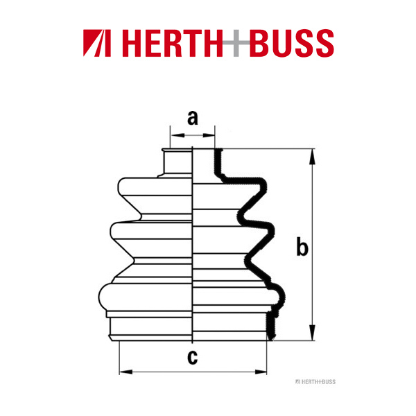 HERTH+BUSS JAKOPARTS Achsmanschetten Satz für NISSAN MICRA II vorne GETRIEBESEI