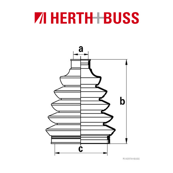 HERTH+BUSS JAKOPARTS Achsmanschetten Satz für HONDA MITSUBISHI NISSAN TOYOTA vo