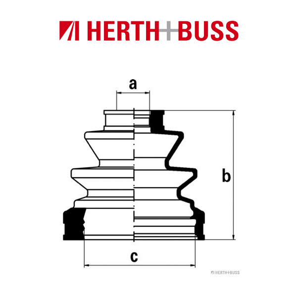 HERTH+BUSS JAKOPARTS Achsmanschetten Satz LEXUS IS 1 TOYOTA Previa R1 R2 hinten RADSEITIG