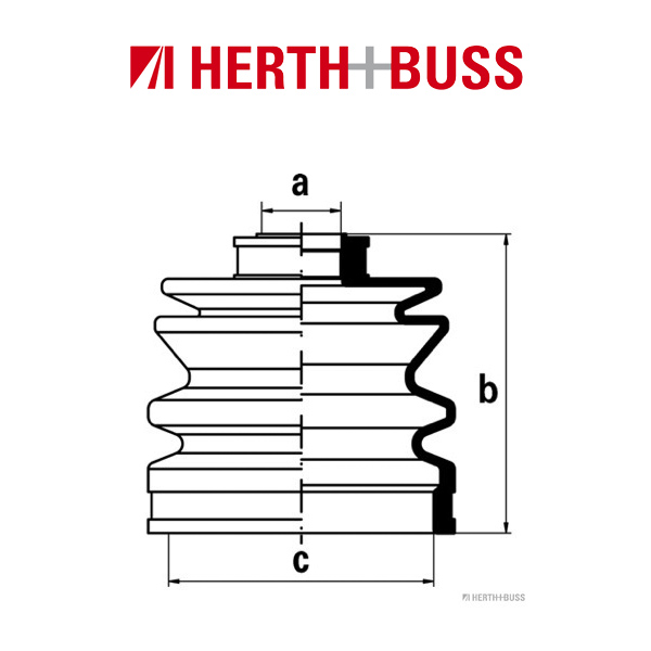 HERTH+BUSS JAKOPARTS Achsmanschetten Satz ISUZU MAZDA 626 2 3 MITSUBISHI OPEL vorne