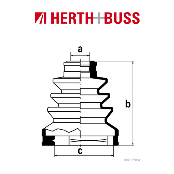 HERTH+BUSS JAKOPARTS Achsmanschetten Satz NISSAN 280 ZX PICK UP TERRANO 1 2 vorne / hinten