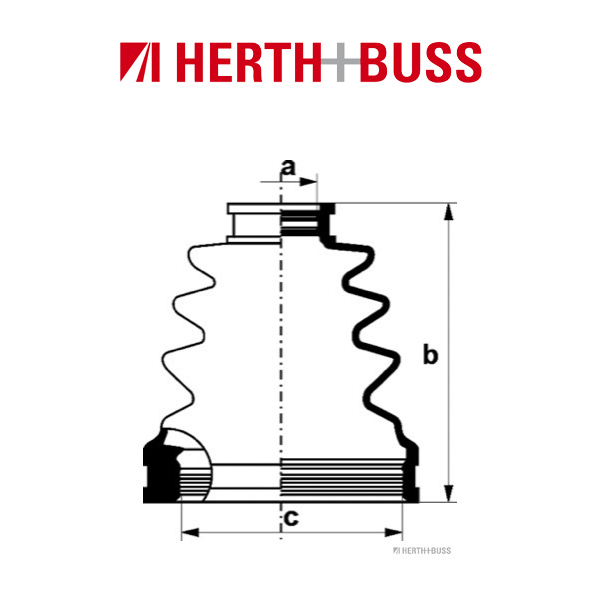 HERTH+BUSS JAKOPARTS Achsmanschetten Set für NISSAN PRIMERA vorne getriebeseitig