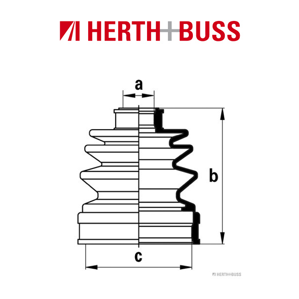 HERTH+BUSS JAKOPARTS Achsmanschetten Satz SUBARU Forester SF XV 2.0 AWD vorne oder hinten