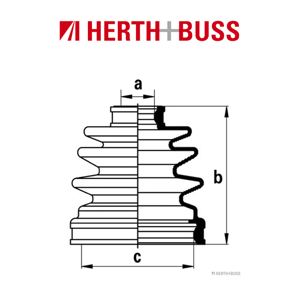 HERTH+BUSS JAKOPARTS Achsmanschetten Satz für CHEVROLET DAEWOO vorne oder hinten