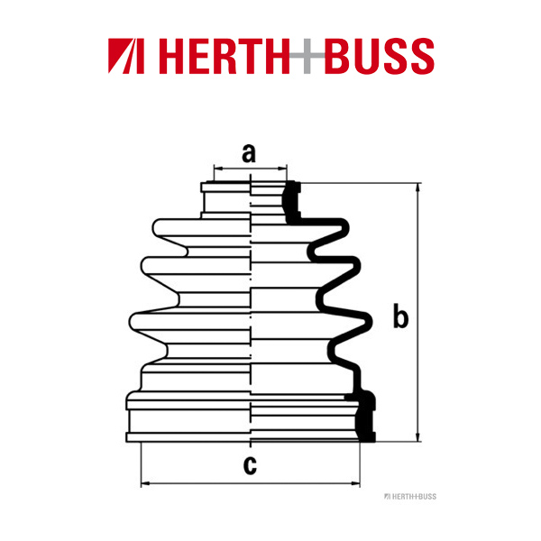 HERTH+BUSS JAKOPARTS Achsmanschetten Satz für HONDA CARNIVAL I II vorne oder hi