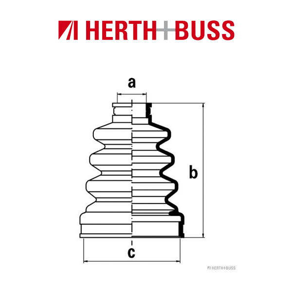 HERTH+BUSS JAKOPARTS Achsmanschetten Satz SUBARU Impreza GG GD Legacy 1 2 1.6 hinten/vorne