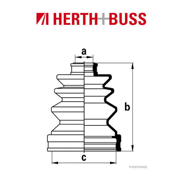 HERTH+BUSS JAKOPARTS Achsmanschetten Satz NISSAN Maxima vorne GETRIEBESEITIG