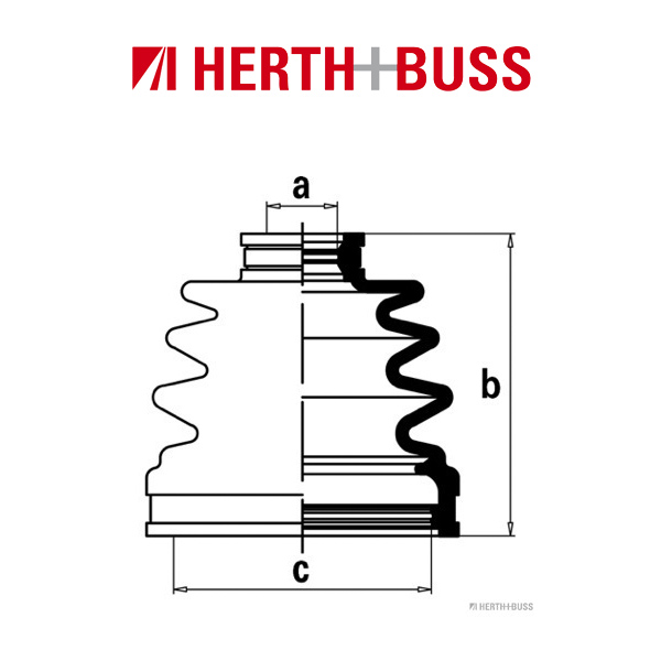 HERTH+BUSS JAKOPARTS Achsmanschetten Satz SUBARU Forester SF Impreza hinten Getriebeseite