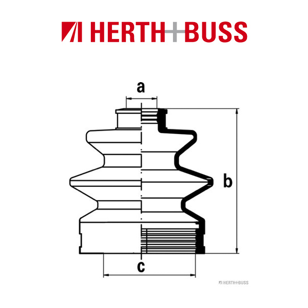 HERTH+BUSS JAKOPARTS Manschettensatz für SUZUKI SWIFT I II WAGON R+ (EM) vorne