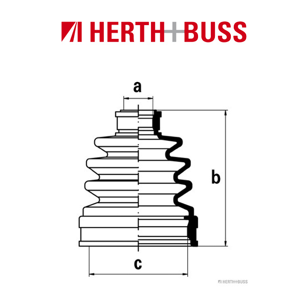 HERTH+BUSS JAKOPARTS Achsmanschetten Satz SUBARU Libero E10 E12 1.2 4AWD 52/54 PS vorne